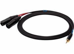 SSQ MIXLR1 SS-1816 Cable Jack Stereo 3 5 mm - 2x XLR 1 m Black