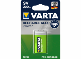 10x1 Varta Rechargeable Accu NiMh 200 mAh 9V-Block VPE Innenk