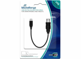 Adapter USB MediaRange microUSB - USB Czarny  (MRCS168)