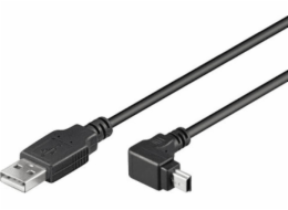 Kabel USB Techly USB-A - miniUSB 1.8 m Czarny (ICOC-MUSB-AA-018ANG)