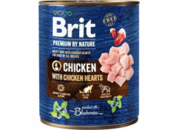 Brit Brit Premium By Nature Chicken & Hearts 800g plechovka