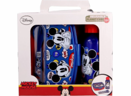 Mickey Mouse Mickey Mouse - Sada oběda, 400 ml láhve s vodou, příbory