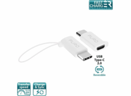 USB Puro USB-C adaptér-microusb bílá (42572-uniw)