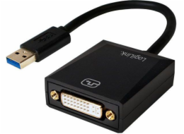 Adaptér LogiLink USB 3.0 na DVI černý (UA0232)