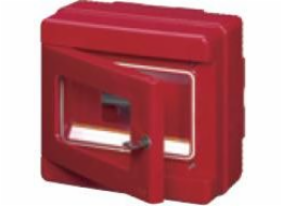 Tlačítko Elettrocanali Fire - pouzdro 1x4 150x170x100 červené (EC64004)