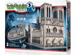 Taktické puzzle Wrebbit 3D 830 el Notre Dame de Paris