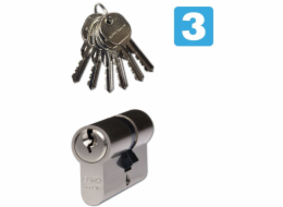 Vložka bezpečnostní 30+45 EURO Secure nikl - 6 klíčů / TB3