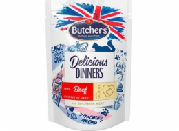 BUTCHER S Delicious Dinners with Beef  - wet cat food - 100 g