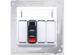 Kontakt-Simon SIMON54 reproduktorová zásuvka, jednoduchá bílá (DGL31.01/11)
