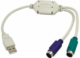 Adaptér USB LogiLink adaptér 2x PS/2 na USB (AU0004A)