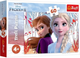 Trefl Puzzle 60 Prvky země ledu 2 - Enchanted World of Anna a Elsa
