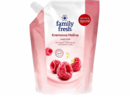 Rodina čerstvá rodina čerstvá mýdlo zvlhčující ruční mýdlo krém Raspberry Doplní 750 ml