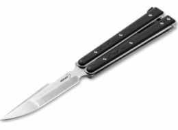 Booker Booker plus Balisong Tactive Knife, Small Black Universal Black