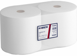 Karen Karen - Čistý papír ve velké roli, 2 světly, celulóza, 310 m 2 válce