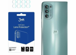 Hybridní sklo pro 3MK Objektiv Ochrana kamera Motorola Moto G62 5G [4 Pack] čočka