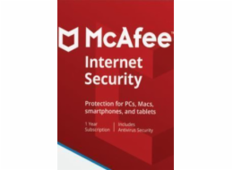 Zařízení McAfee Internet Security 3 12 měsíců