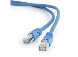 Gembird patch kabel S/FTP Cat. 6A LSZH, 1.5 m, modrý