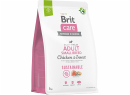 BRIT Care Dog Sustainable Adult Small Breed Chicken & Insect - dry dog food - 3 kg