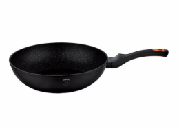 BERLINGERHAUS Pánev Wok s mramorovým povrchem Granit Diamond Line 28 cm BH-1796