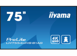 75" iiyama LH7554UHS-B1AG:IPS,4K UHD,24/7,Android