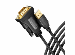 AXAGON ADS-1PQN, USB-A 2.0 - sériový RS-232 DB9-M FTDI adaptér / kabel 1.5m