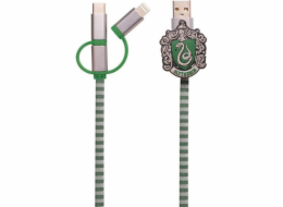 Kabel USB ThumbsUp! USB-A - USB-C + microUSB + Lightning 1 m Zielony (1002654)