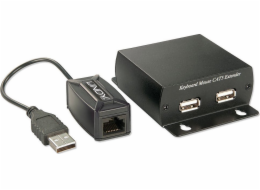 Lindy 32686 Prodlužovací kabel USB (Extender) s házenou pořadí po RJ-45 CAT 5E/6 až 300M