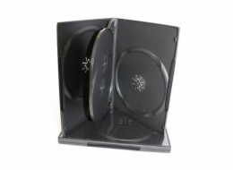 COVER IT box na 4ks DVD médií/ 18mm/ černý