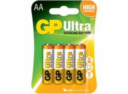 GP Ultra AA baterie, 1.5V alkalické, 4ks