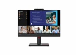 LENOVO LCD T24v-30 - 23.8”,IPS,matný,16:9,1920x1080,178/178,4ms/6ms,250cd/m2,1000:1,VGA,DP,HDMI,4xUSB,VESA,cam,rep,Pivot