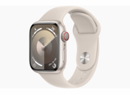 Apple Watch S9 Cell/45mm/Starlight/Sport Band/Starlight/-M/L