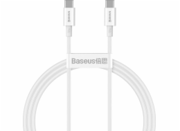 Baseus USB kabel Baseus Superior Series USB-C na USB-C kabel, 100W, 1m (bílý)
