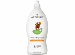 Attitude Attitude, prostředek na mytí nádobí, citronová kůra (citrusová kůra), 700 ml