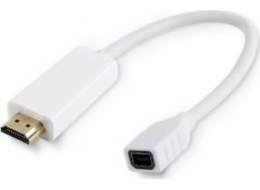 AV adaptér MicroConnect DisplayPort Mini - HDMI bílý (HDMMDP)