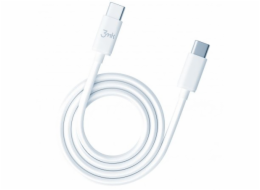 3MK Hyper kabel USB-C/USB-C 2m 100W kabel bílý/bílý