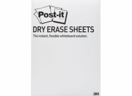 Post-it POST-IT® Dry Erase archová fólie (DEFPACKL-EU), 28x39cm, 15 archů, bílá