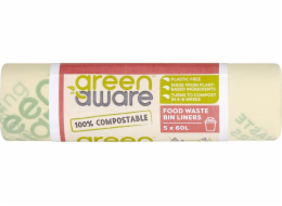 GreenAware GreenAware, Kompostovatelné sáčky na odpadní potraviny 60L, 5 ks.