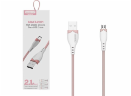 Somostel USB-A - microUSB USB kabel 1,2 m růžový (28254)