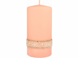 Artman ARTMAN Crystal Pearl dekorativní svíčka z růžového zlata - střední válec, 1 ks