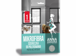 Anna Zaradna Utěrka na leštění mikrovlákna ANNA ZARADNA, 1 ks, šedá