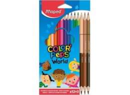 Pastelky Maped Colorpeps World, trojúhelníkové, 12 barev