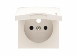 Hager Polo Čelní deska pro zásuvky s krytem a kontaktní závěrkou bílá (3965838999)