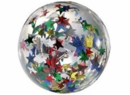 Gumový míček Goki, třpytivé hvězdičky (FB106)