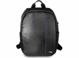 Guess Carbon Navy Stripe Backpack, černá Noste svůj počítač nebo chytrý telefon s módou BMW. Vysoce kvalitní nylon a PU karbonová kůže zajišťují odolnost.