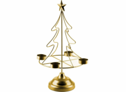 Lumarko svícen na vánoční stromeček 23,5x11xv38cm Zlatý