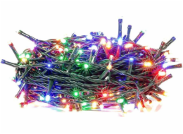 LED vánoční řetěz, 18 m, venkovní i vnitřní, multicolor, časovač