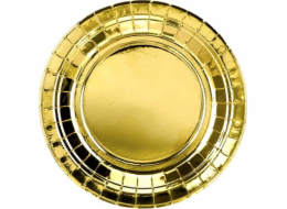 Talíře Party Deco Gold - 18 cm - 6 ks univerzální (37785-uniw) - 37785-uniw