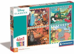 Clementoni Supercolor 4v1 - Disney Classics, Puzzle