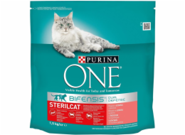 Sterilizace za sucha. krmivo pro kočky ONE BIFENSIS, losos, 1,5 kg