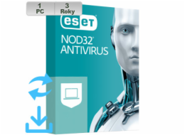 ESET NOD32 Antivirus 20XX 1PC na 3r El.lic AKT